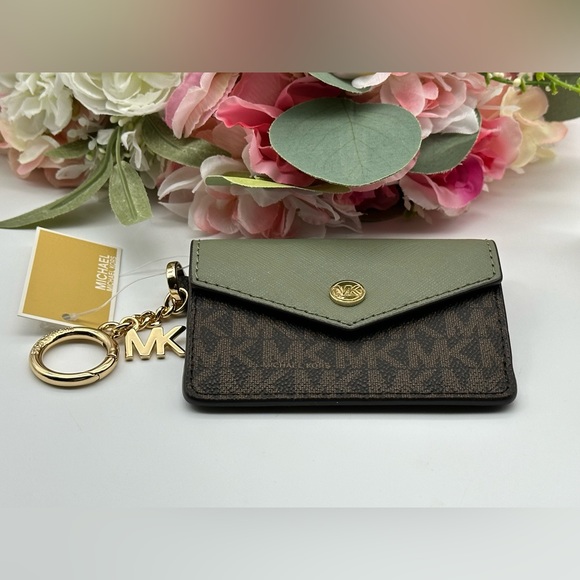 Michael Kors Small Flap Key Ring Card Case - Picture 7 of 14